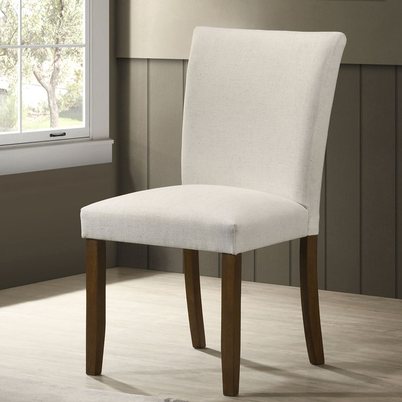 Beige Upholstered Dining Side Chair (Set Of 2), Beige