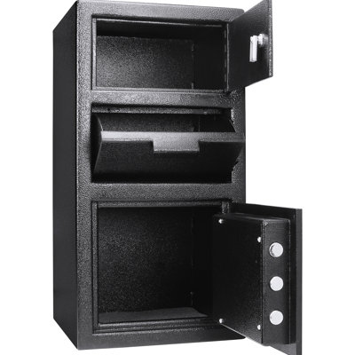 Grand coffre-fort avec serrure de sécurité numérique, 0,72 à 0,78 pi³, mode verrouillage, coffre-fort en acier solide, clavier avancé
