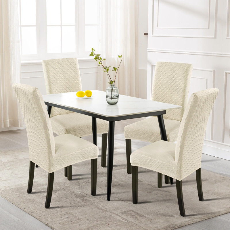 Housse de protection pour chaise de salle à manger extensible, ensemble de 6 housses extensibles en jacquard Parsons