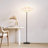 Atlas 64.5 in. Modern LED Energy Efficient Floor Lamp with Unique Resin Round Shade