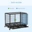 Cage en métal robuste pour chenil-474521167