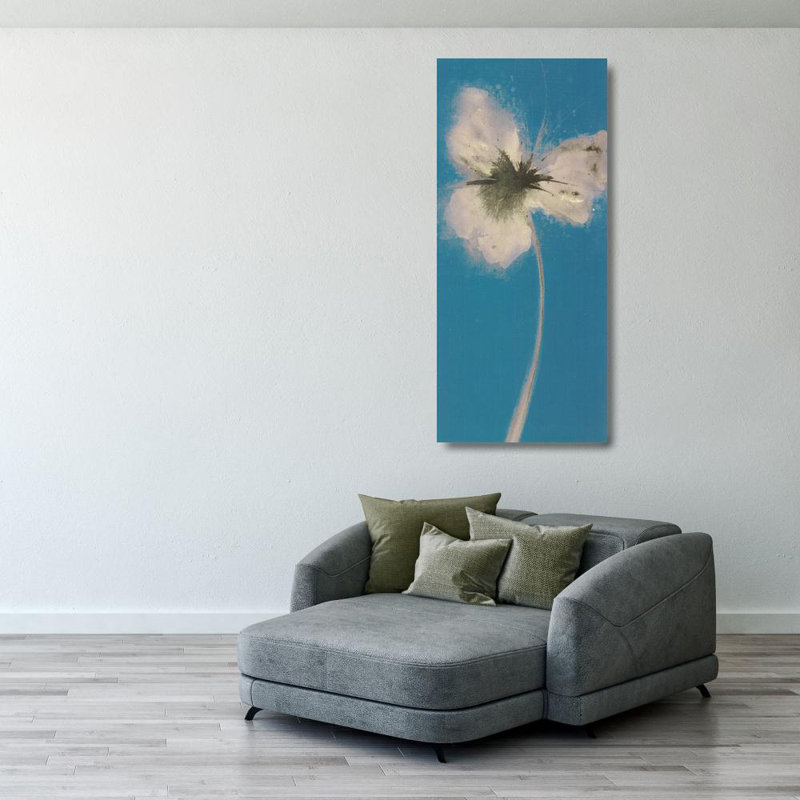 Bleu éthéré II, H 40 po x l 18 po
