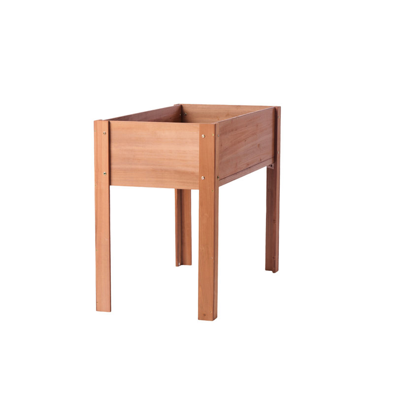 Raised Garden Bed With Stable Legs - 40-Inch Wooden For Greenery Leg Support A Flourishing, 30.1" H x 19.66" W x 40.3" D