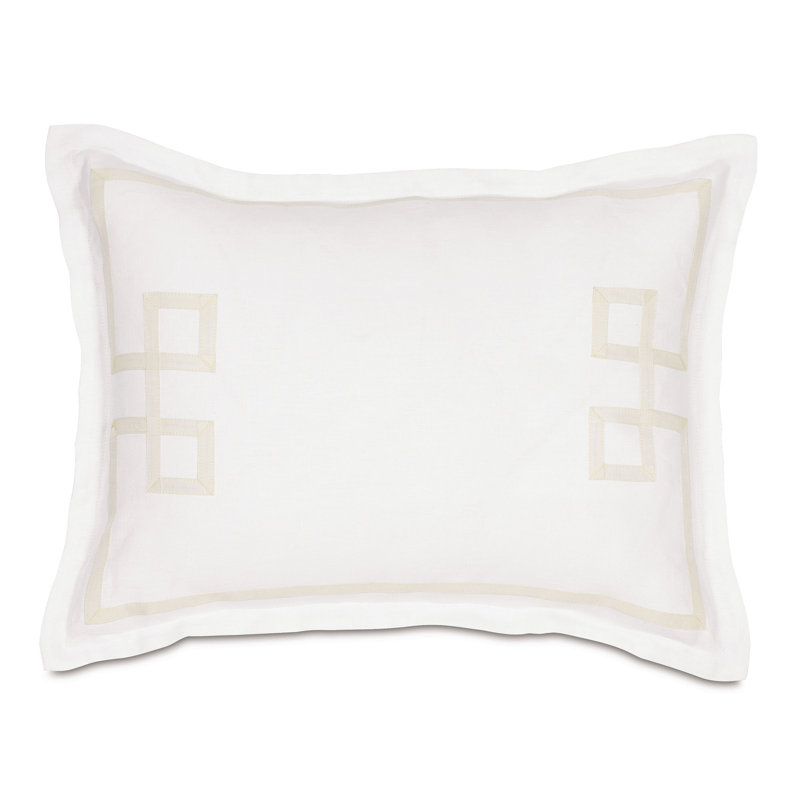 Resort Linen Program 100% Linen Zip Sham, Standard, Breeze Shell