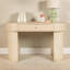 Carolina Whitewashed Oval Mango Wood Desk with Drawer