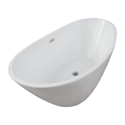 Newman 62'' x 30.5'' Soaking Acrylic Bathtub