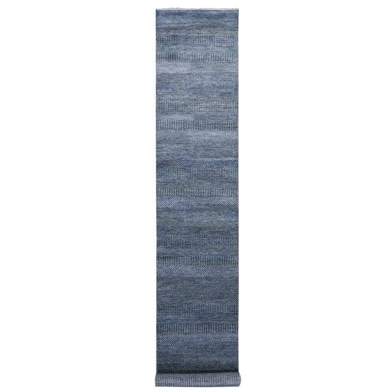 Tapis de couloir oriental en laine tissée à la main gris anthracite 2 pi 7 po x 14 po 2 po x 14 po B00ABDD9EBFD44E0A30003E601923922