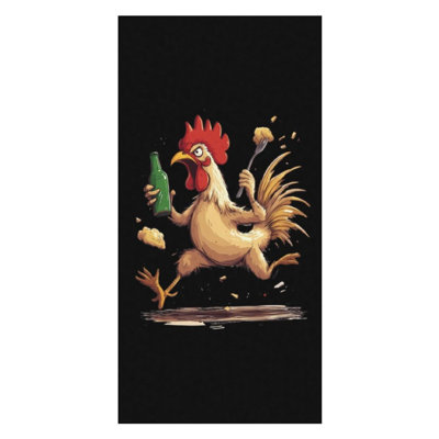 Serviettes de bain Kung Fu Cock