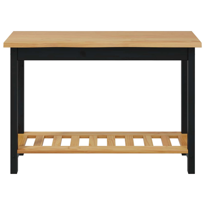 Console Table, Black/Natural