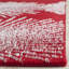 Tapis rouge / ivoire touffeté à motif géométrique Amier-735588148