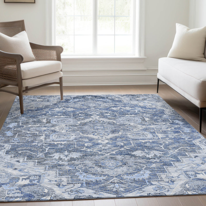 Malchow Washable Oriental Indoor / Outdoor Rug, Rectangle 9' x 12'