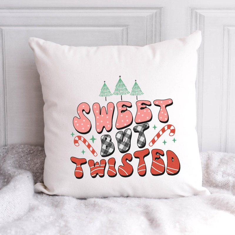 Christmas8 Polyester/Polyester Blend Reversible Throw Pillow, 20" x 20"