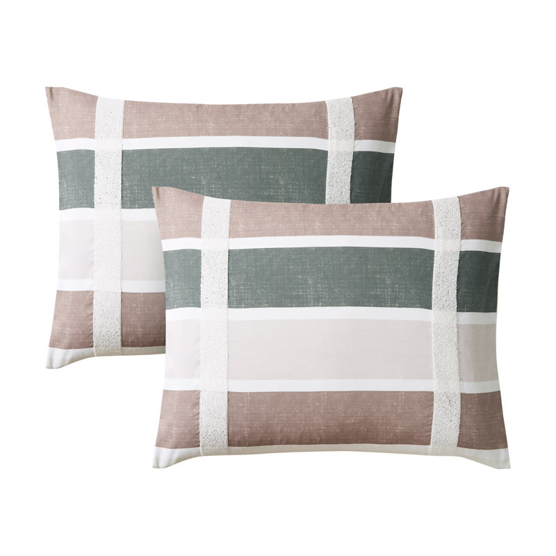 Roxy 4 Piece Reversible Comforter Set, Full/Double Comforter + 2 Sandard Shams