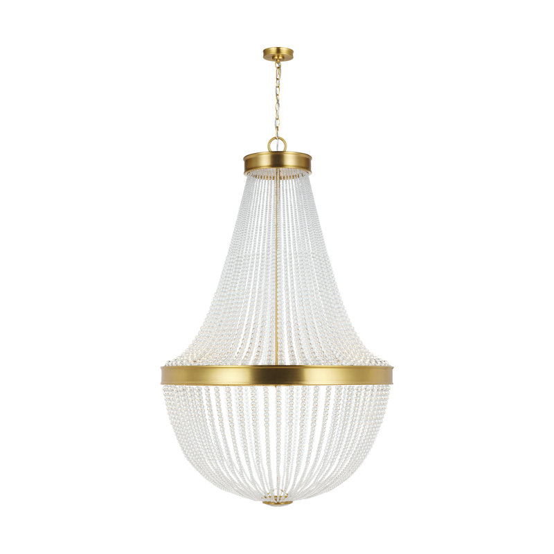 Ishati 12 - Light Dimmable Empire Chandelier, 57" H x 36" W x 36" D