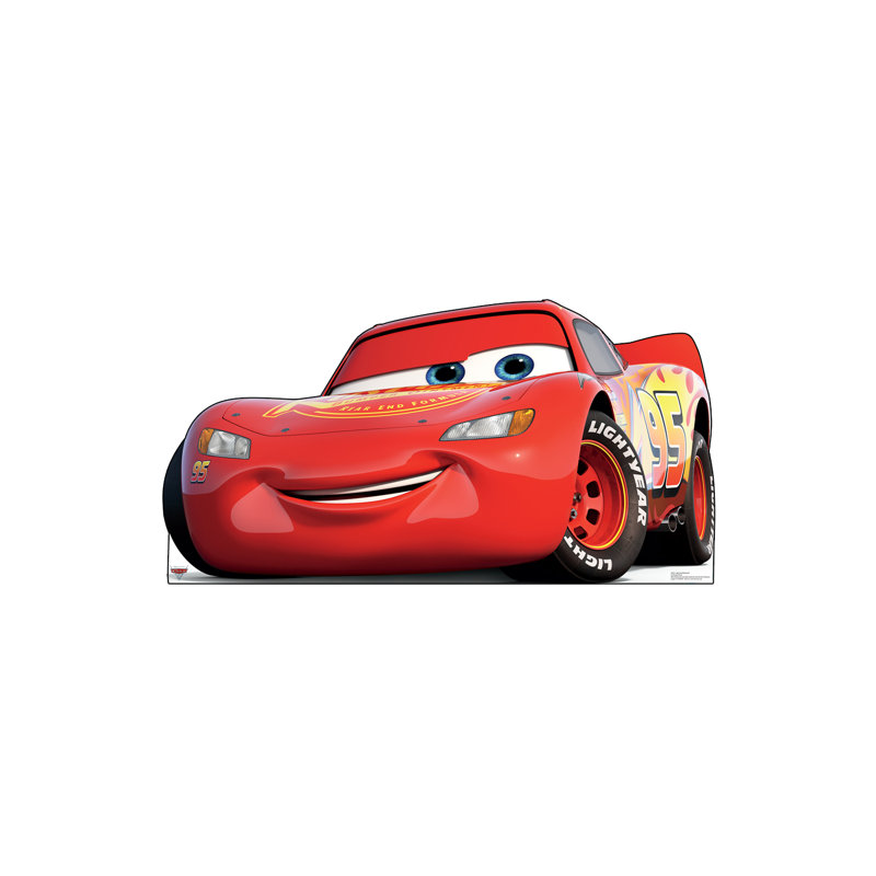 Life-Size Red Cardboard Lightning McQueen Standee
