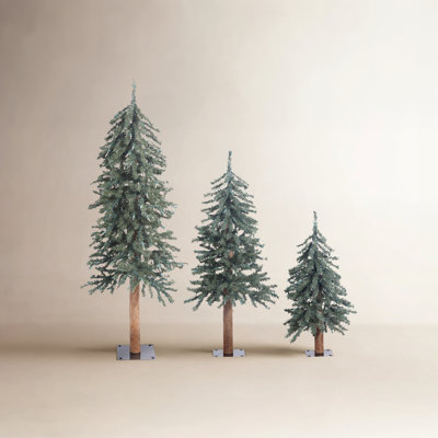 Natural Bark Alpine 9.2' Pine Christmas Tree