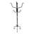 Coat Rack, Hall Tree, Free Standing, 8 Hooks, Entryway, 74"H, Bedroom, Black Metal, Transitional