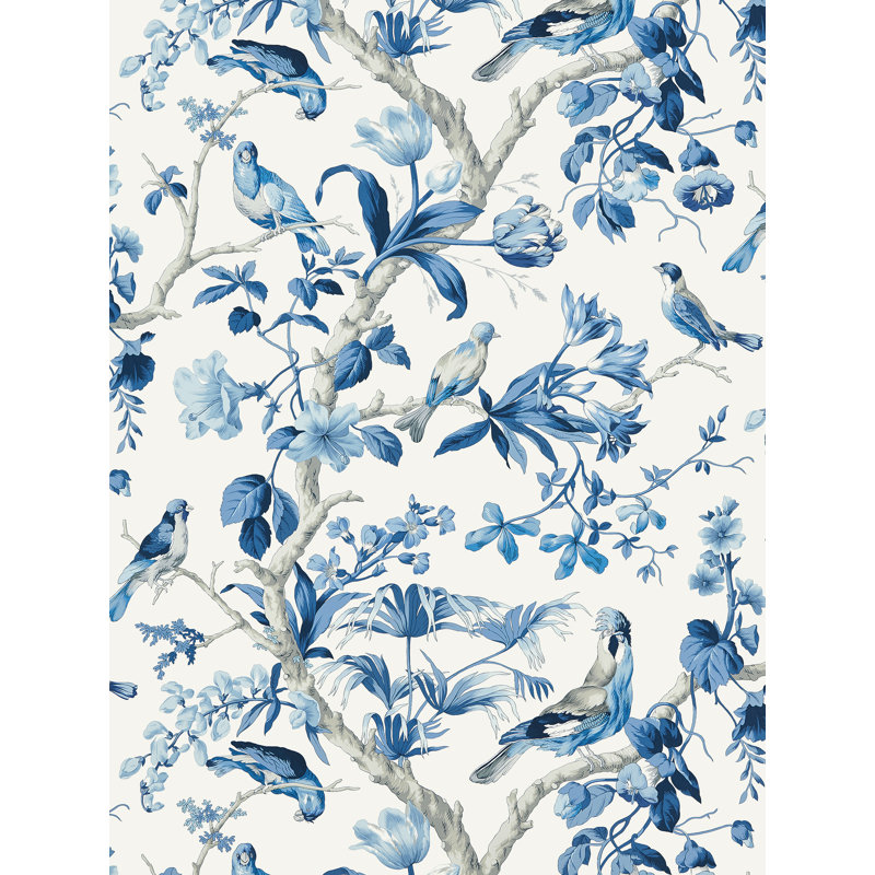 Botanica Animal Print Wallpaper Roll, Porcelain