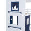 Lit superposé style maison basse avec toit-405219898-405219903
