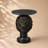Lion Head Side Table, Unique Animal End Table with Round Top, 25.6" Tall Modern Resin Statue Nightstand for Living Room, Office & Man Cave Decor - Bronze-1452129711