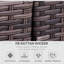 130cm Wide Straight Wicker Loveseat with Cushions-36039002