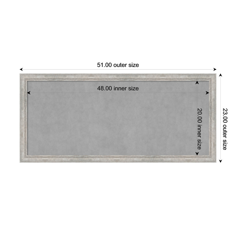 Magnetic Metal Magnetic, 23" H x 51" W