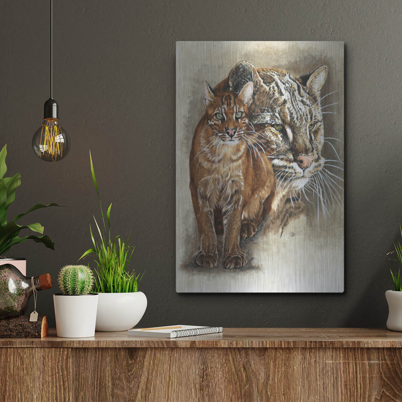 " Asian Golden Cat " by Barbara Keith, 16" H x 12" W