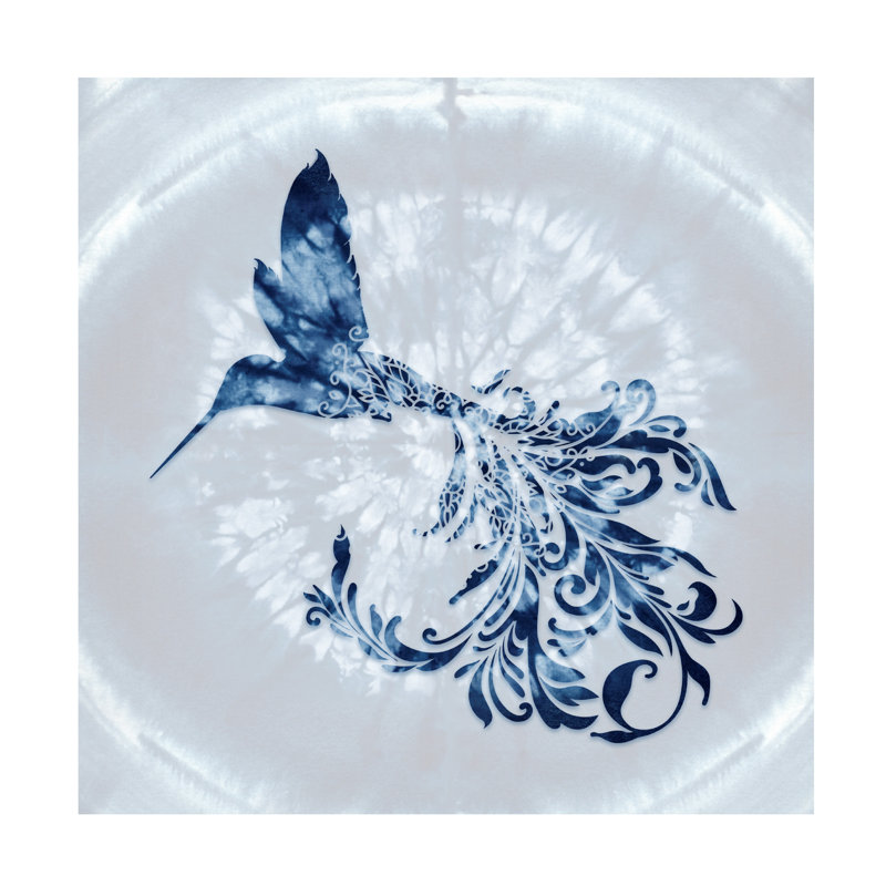 Art sur toile «Colibri», Tina Lavoie, Colibri, H 14 po x l 14 po