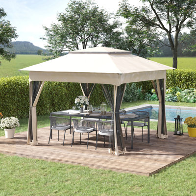 11 Ft. W x 11 Ft. D Steel Patio Gazebo