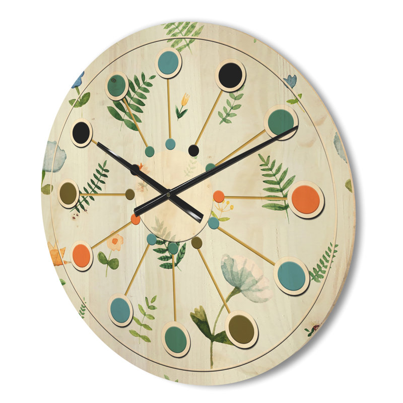 Horloge murale rétro Mid-Century, Moyen