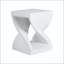 Table d'appoint à base torsadée MGO avec finition moucheté Terrazzo
