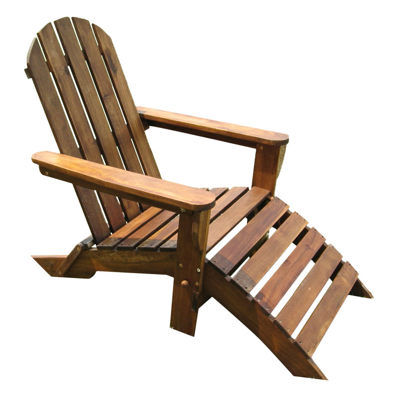Aryaveer Adirondack Chair with Ottoman