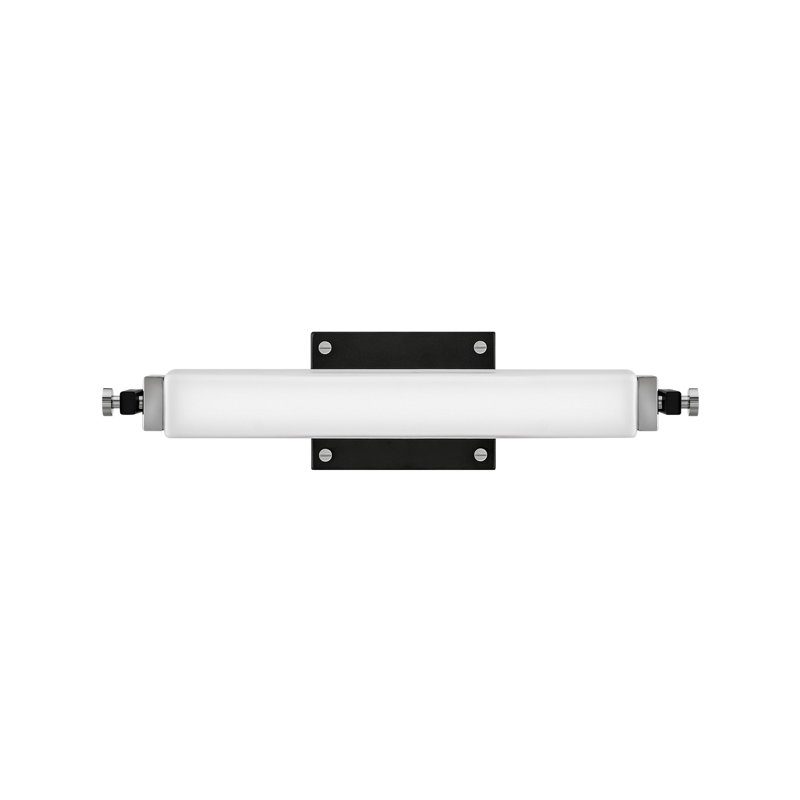 Petite applique à DEL Rollins, Noir/chrome