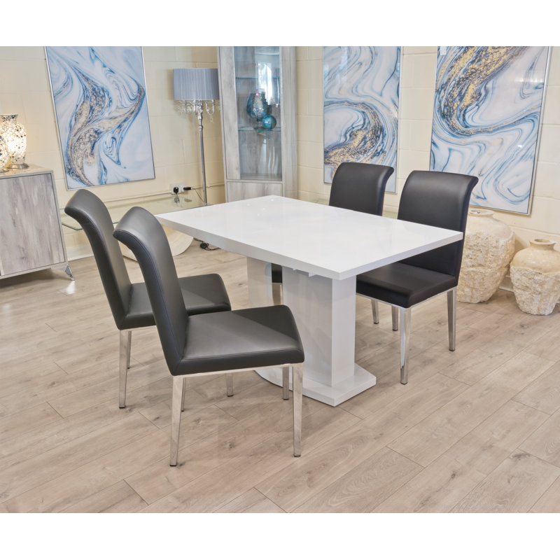 Bowline 6 - Person Butterfly Leaf Dining Set, Black