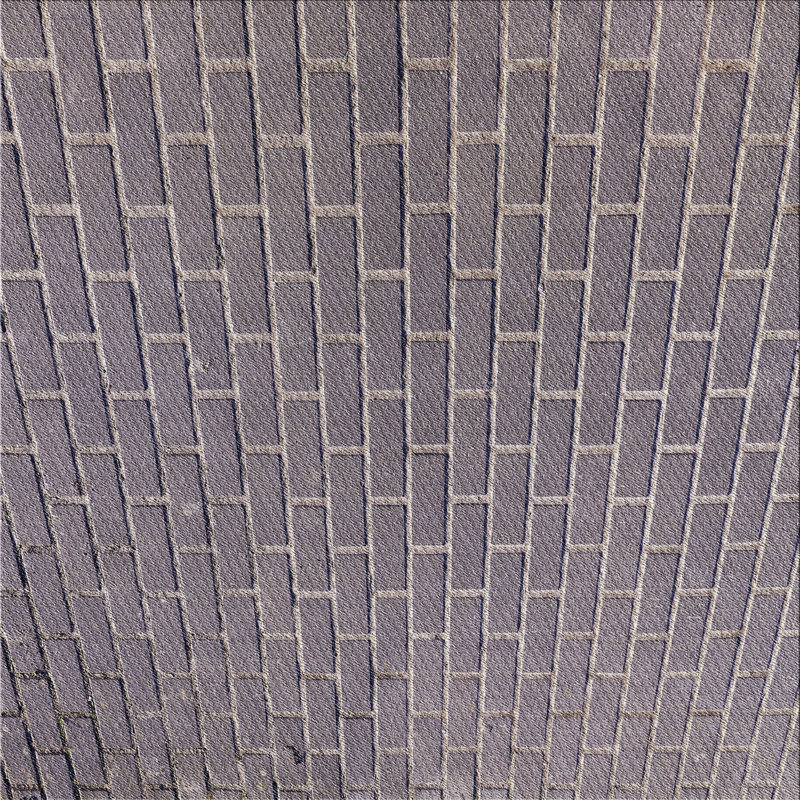 Tapis gris tissé à la machine, Carré 6 pi