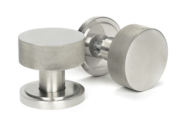 Brompton Interior Mortise Knobset, Satin Marine