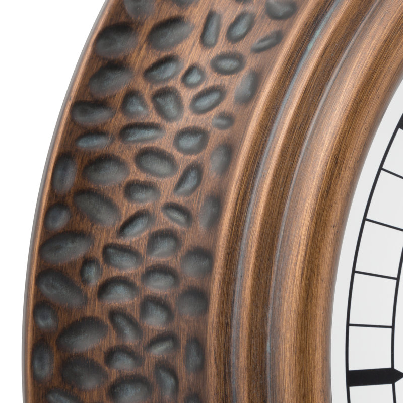 21-Inch Indoor/Outdoor Marcella Metal Quartz Analog Wall Clock