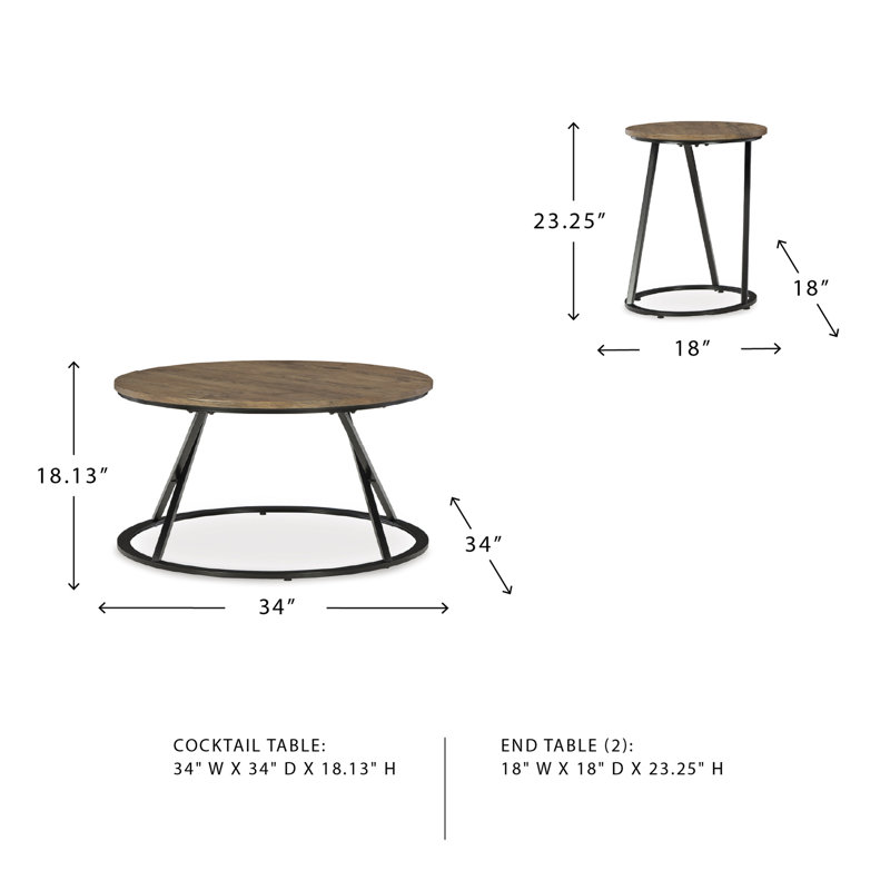 Table Delit (ensemble de 3)