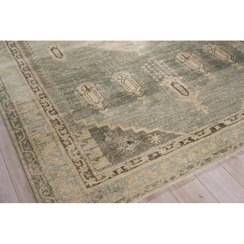 Estate handloomed PET Gray/Beige Area Rug, 9'X12'