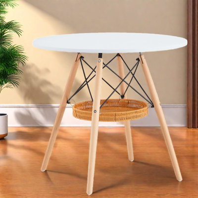 Tables de salle à manger avec rangement (table seulement, sans chaises, avec plateau et pieds), petite table de cuisine moderne en bois aggloméré de 31,5 po