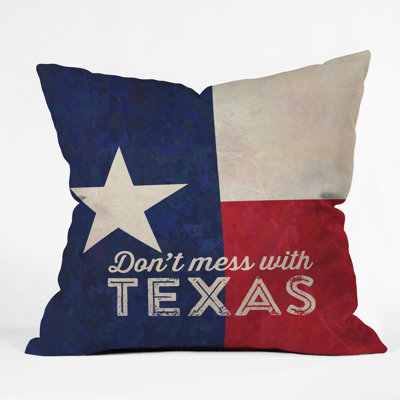  Coussin «Don't mess with Texas Flag»