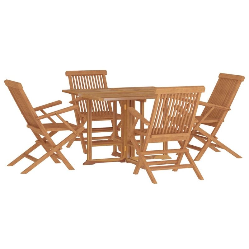 Jamarea 4 - Person Teak Patio Dining Set with Square Table