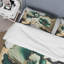 Ensemble de housse de couette en microfibre / polyester doré et vert à motif de coquelicots Euphoria I-780969150