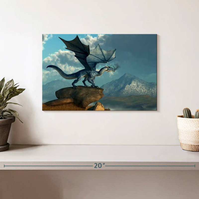 Kelan Blue Dragon, 8" H x 12" W