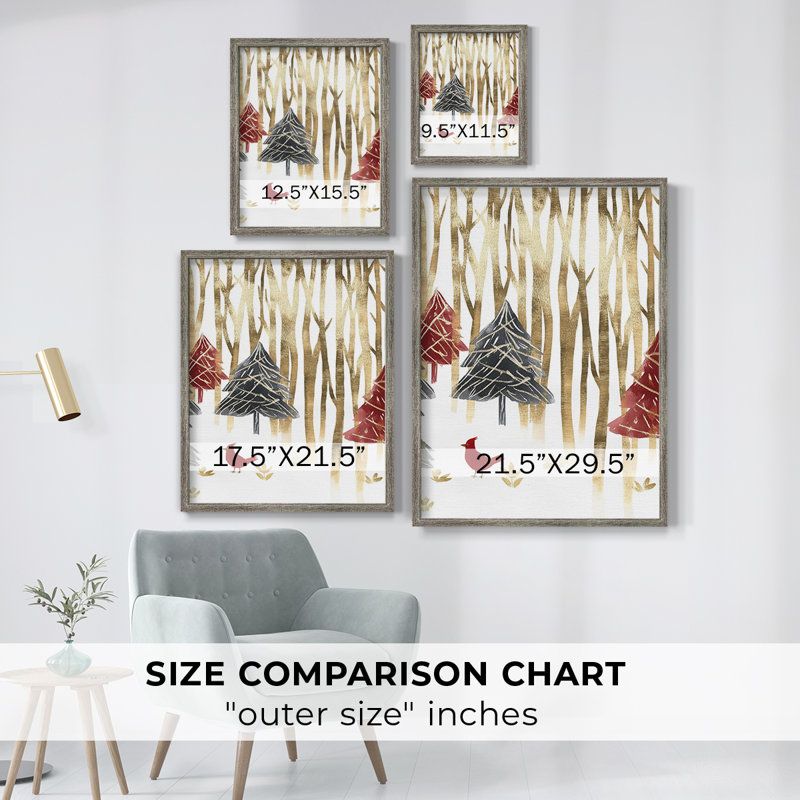 «Christmas Holiday Art CDXL», reproduction encadrée - bois massif, H 11 po x l 9 po
