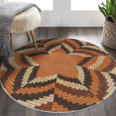 Noemi Round Cotton Area Rug