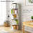 5 Tier Rotating Bookshelf, 360° Display Round Spinning Bookshelf-1571132541