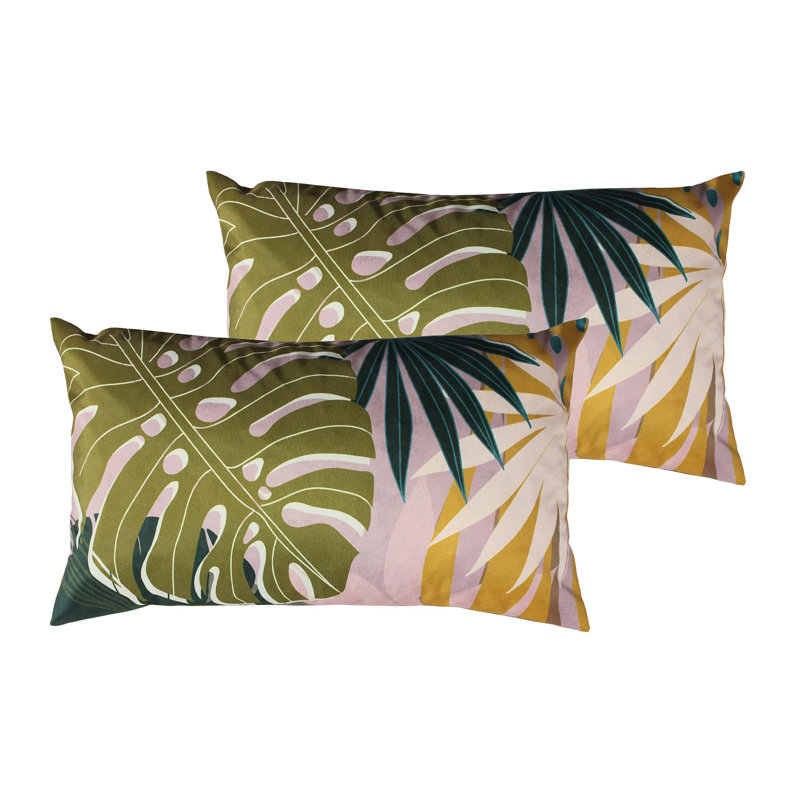 Indoor / Outdoor Floral Rectangular Cushion