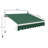Outsunny 8' x 7' Patio Retractable Awning, Manual Exterior Sun Shade Deck Window Cover-115811011-115811009