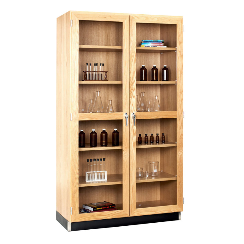 Access Quick-Ship Tall General Storage Cabinet with Glass Doors, 78" H x 36" W x 22" D